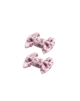 Peppermint Twist Bow Clips